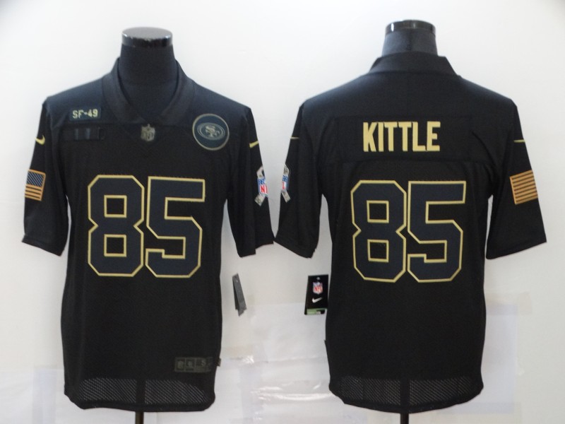 Men's San Francisco 49ers #85 George Kittle Black Alternate Jersey